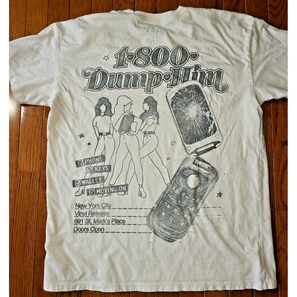 Hollister California/ Abercrombie Cotton. 1800-Dump Him Women's T- Shirt. Size M